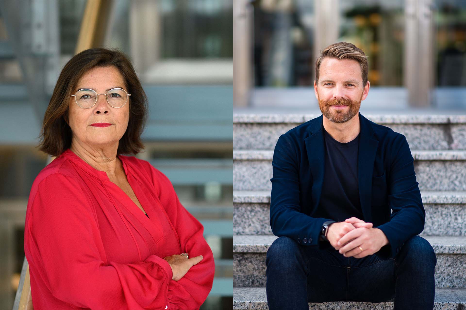 RFSU:s generalsekreterare Ingela Holmertz och RFSU:s förbundsordförande Hans Linde 
