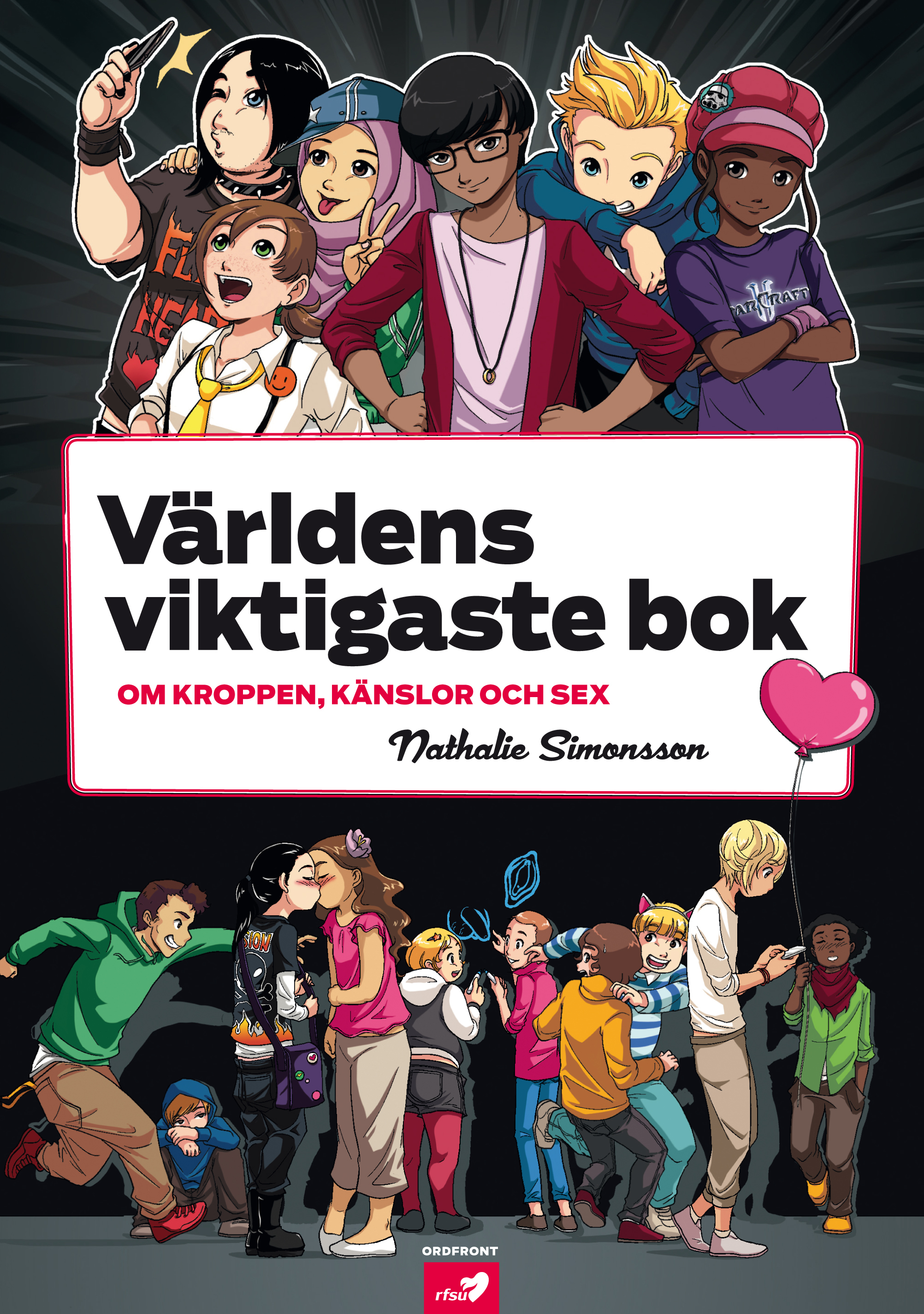 Omslag för boken Världens viktigaste bok. Om kroppen, känslor och sex av Nathalie Simonsson 